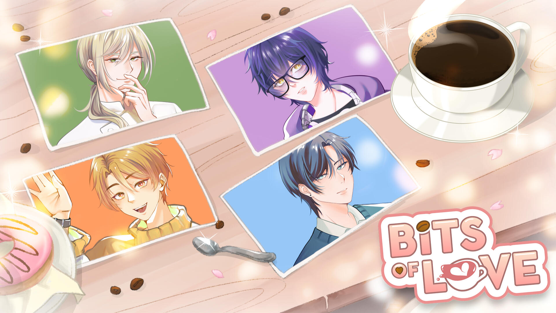 Bits of Love game banner with love interest